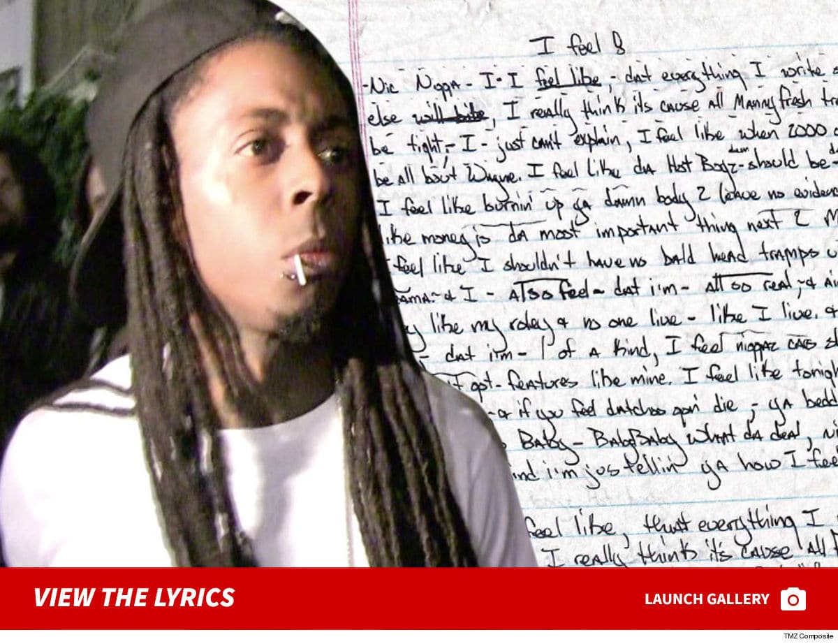 Lil Wayne's Lyrics Notebook From Way Back Is On Sale 250 K, Are You