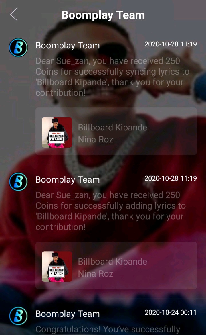 Add song lyrics, get paid! Boombuzz
