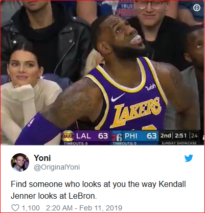 Kendall jenner store lebron