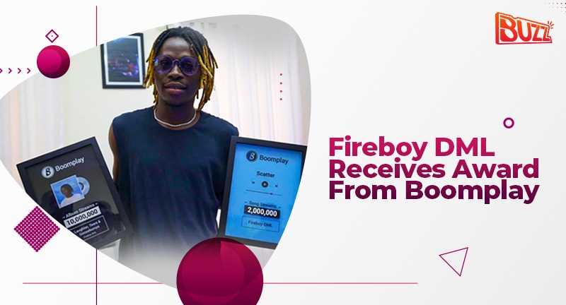 Fireboy DML Receives Awards From Boomplay