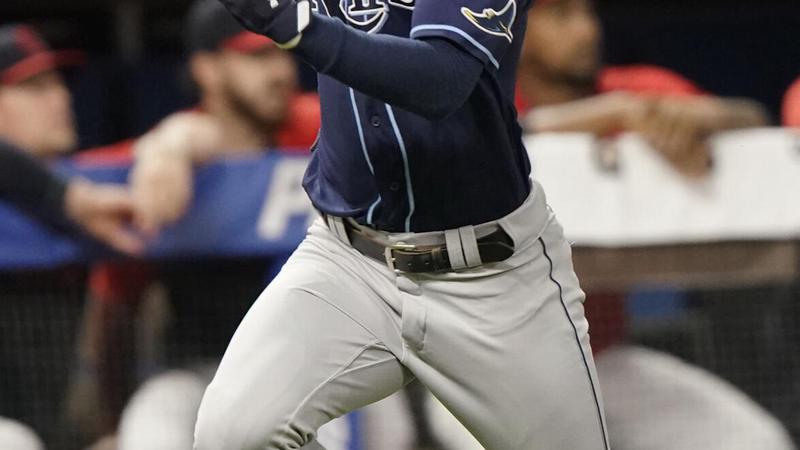 Cruz HR in Rays debut, Tampa Bay beats Cleveland 10th in row