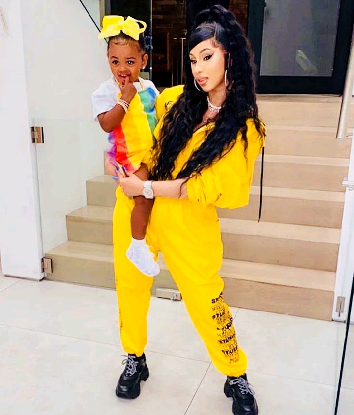 AMERICAN RAPPER CARDI B AND HER DAUGHTER KULTURE | Boombuzz