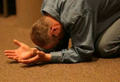 kneel down before god