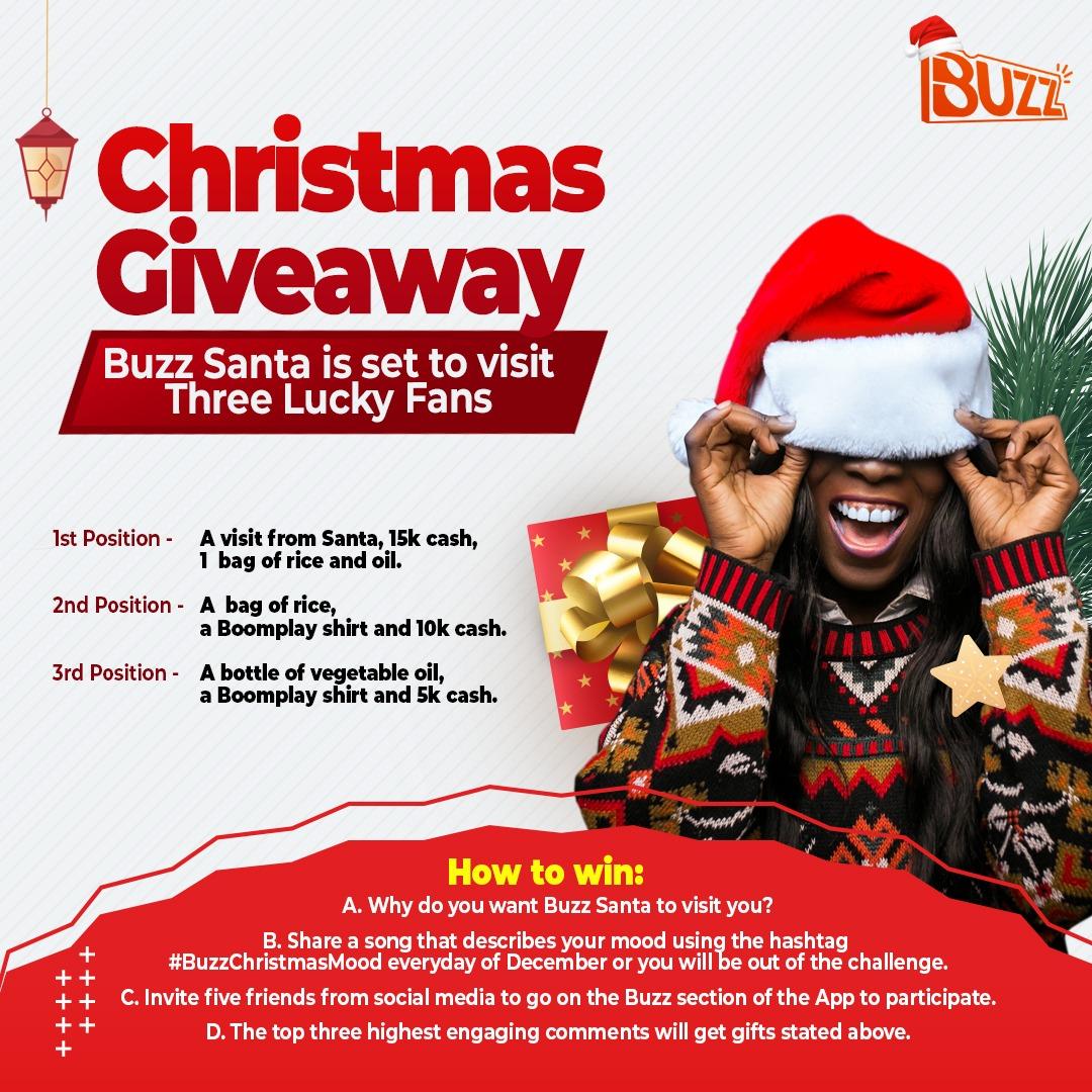 Christmas Giveaway: Buzz Santa is Set to Visit Three Lucky Fans with Amazing Prizes