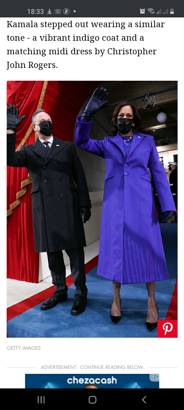 Michelle Obama's inauguration outfit has a symbolic meaning