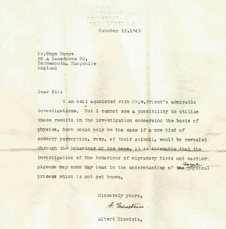 Recently Discovered Letter Written By Albert Einstein Discusses Link ...