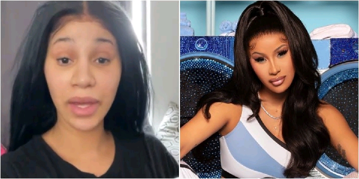 Cardi B Flaunts Her Natural Face, Slams People Who Say She Looks Weird Without Makeup 
