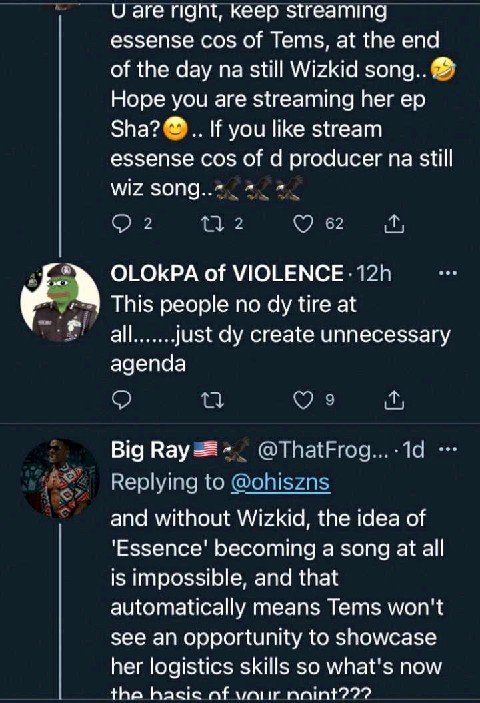 TEMS IS THE REAL DEAL ON 'ESSENCE' not Wizkid