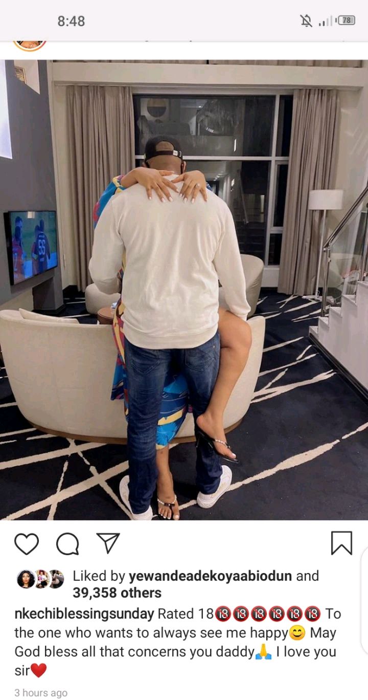 Kola Ajeyemi, Moyo Lawal And Others React As "Nkechi Blessing" Shared Loved-Up Picture On Instagram.