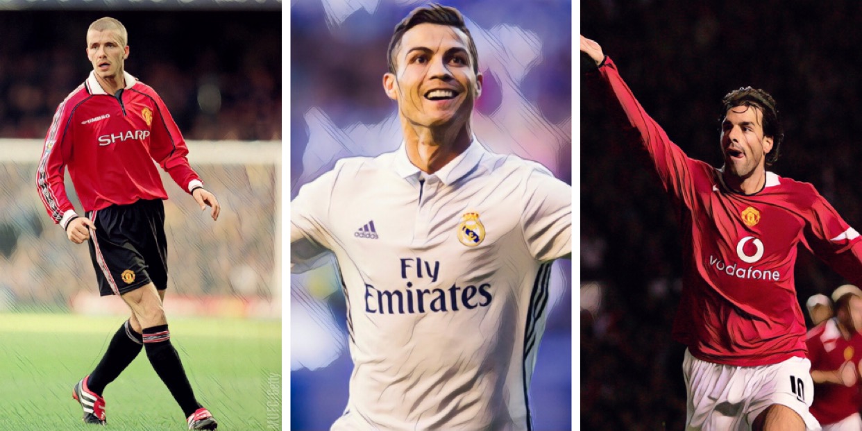 Five of the best players to play for Man United and Real Madrid