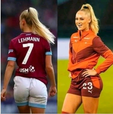 Meet Alisha Lehmann, a stunning female player for West Ham United who is also a lesbian.
