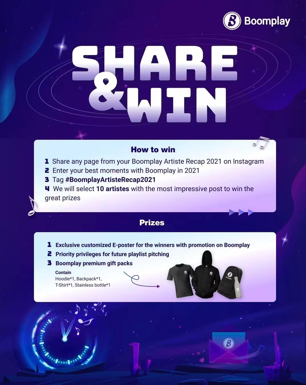 Share your Artiste Recap and Win the special promotion placements !!!