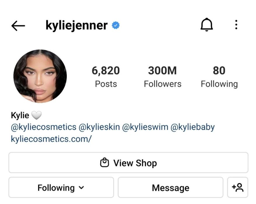 Kylie Jenner Breaks Instagram Record to the First Woman to Reach 300 Million Followers