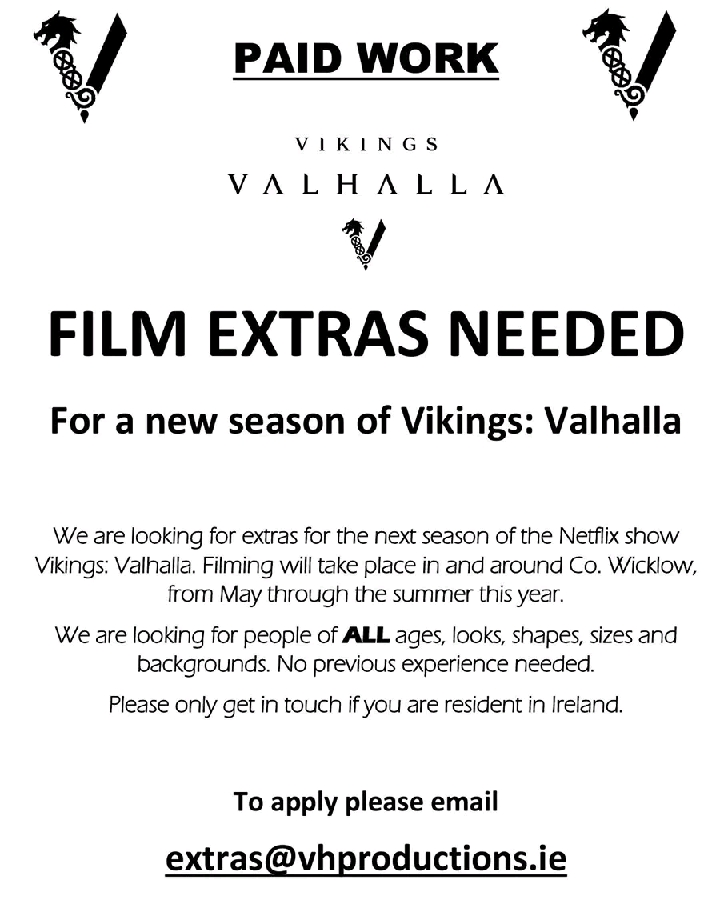 ‘VIKINGS: VALHALLA’ SEASON 3 TO START FILMING IN MAY 2022.