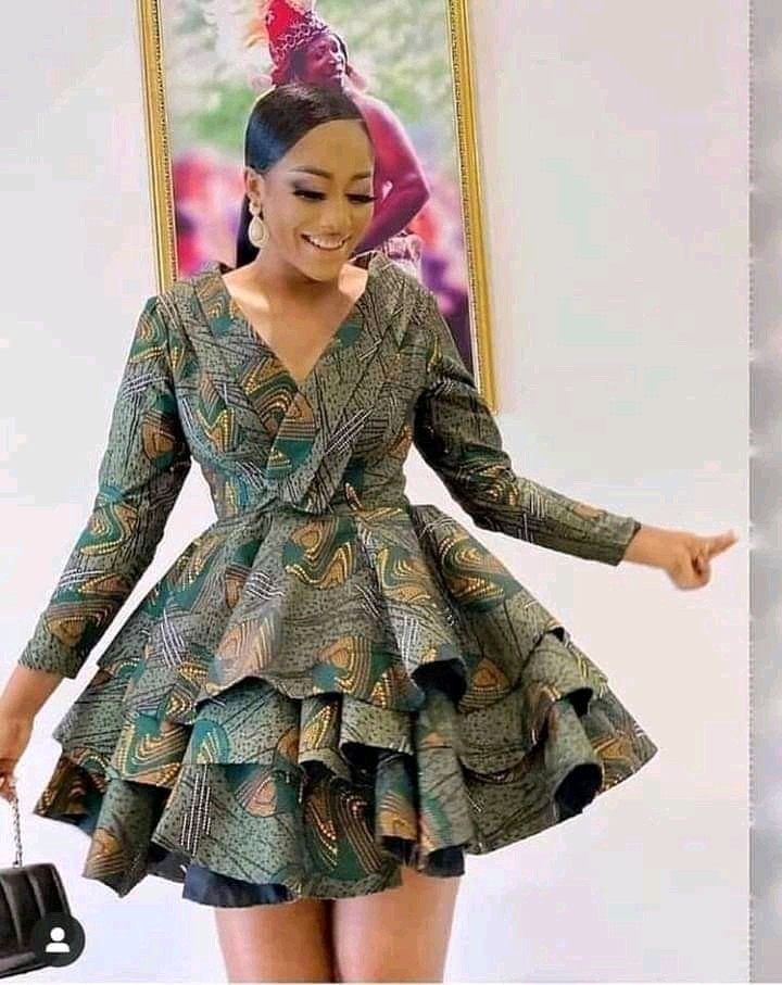 5 Ankara Short Flare Gowns That Will Up Your Style Game  Fashionhurb