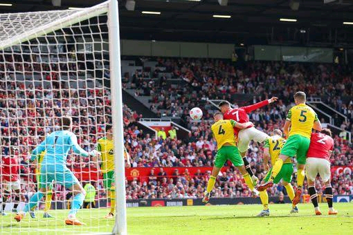 Ronaldo's Hat-trick vs Norwich in Pictures