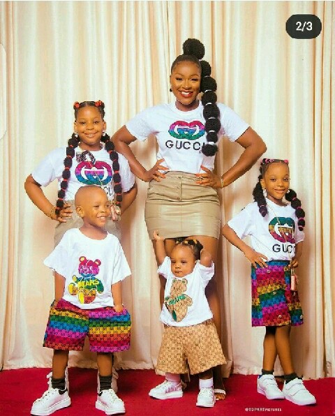Destiny Etiko, Rachael Okonkwo, Others React As Chacha Eke Drops Lovely Pictures With Her Children