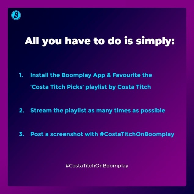 Flex With Costa Titch on Boomplay & Win Big
