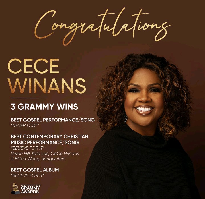 Cece Winans Wins 3 Grammys At The 2022 Grammy Awards