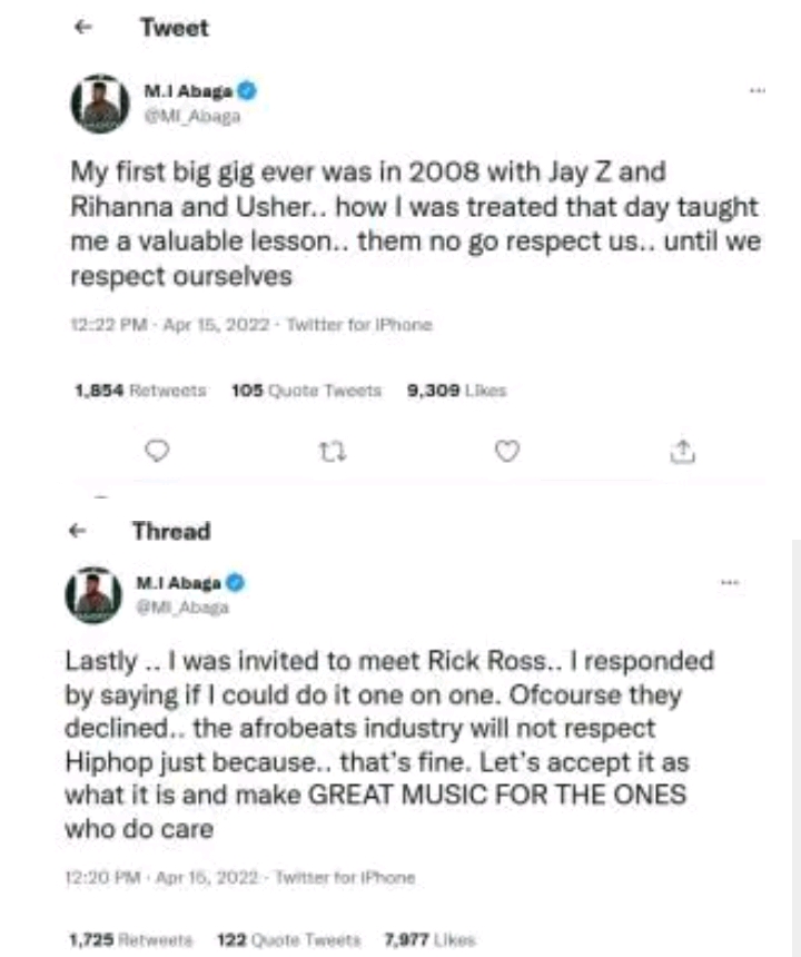 The Afro-beat Industry Has No Respect For Hip-hop – Rapper, M.I Abaga 