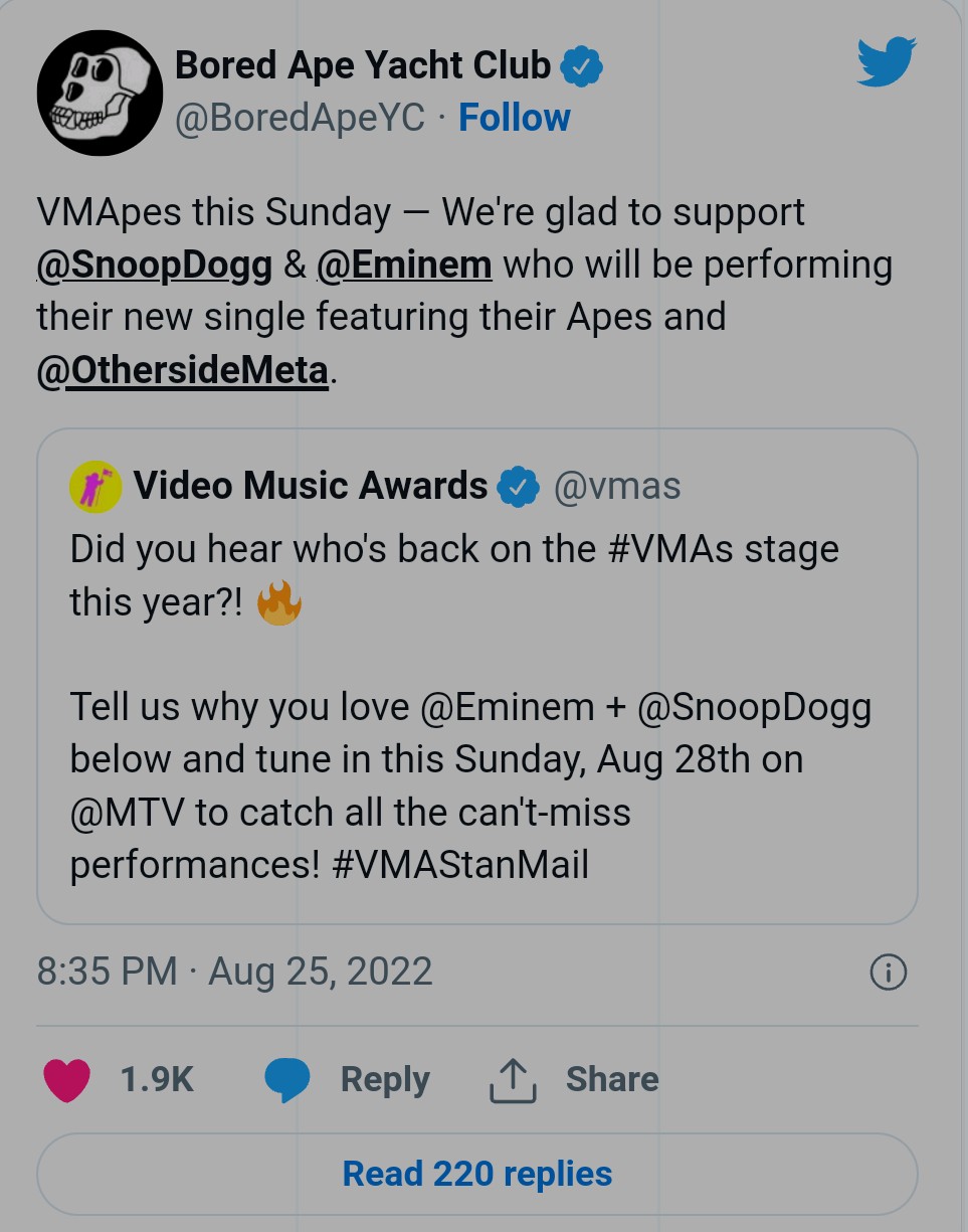 Eminem And Snoop Dogg Rap In The Metaverse During VMAs And Twitter