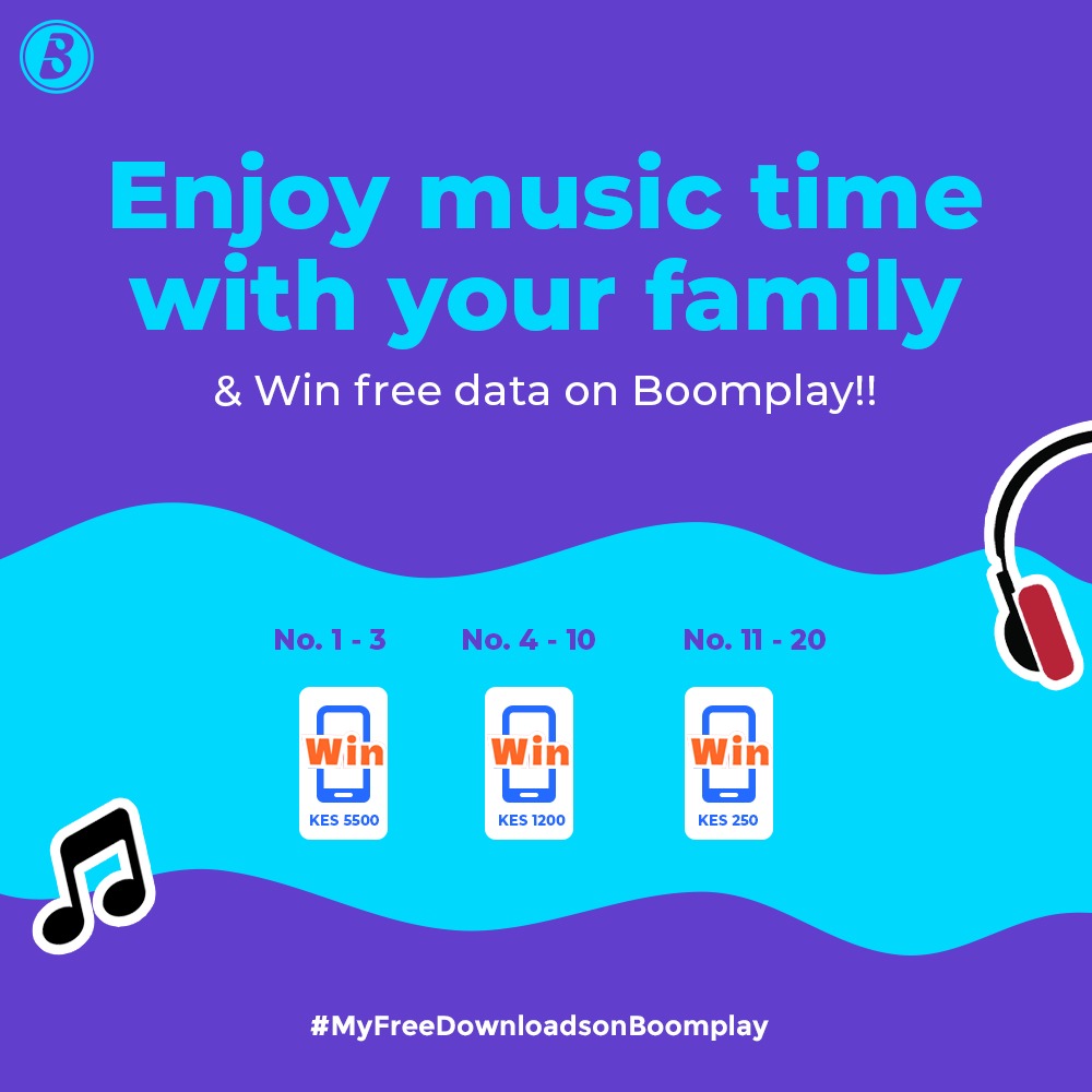 Get to Win Free Airtime as You Enjoy Music Time With Your Family on Boomplay