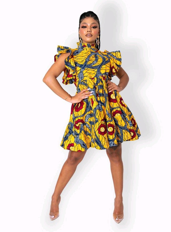 TRENDING FASHION | Ankara Short Gown Styles For Stylish Ladies.