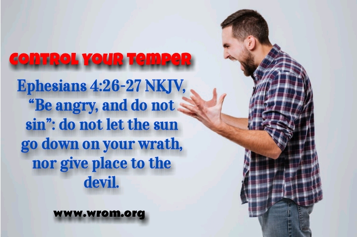 Learn To Control Your Temper