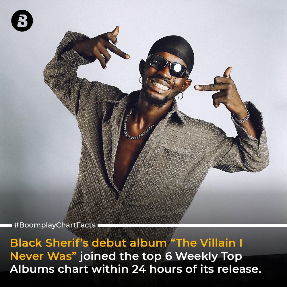 Boomplay Charts Facts: Black Sherif Takes Over The Charts