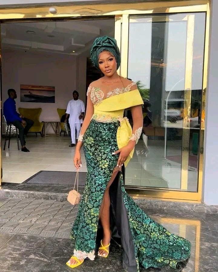 Gorgeous Green Asoebi Dress Styles For Ladies To Copy And Recreate For Their Next Wedding Look