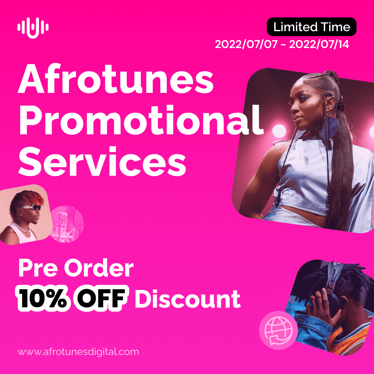 Pre-order Afrotunes Promotional Services Now With 10% Off Discount