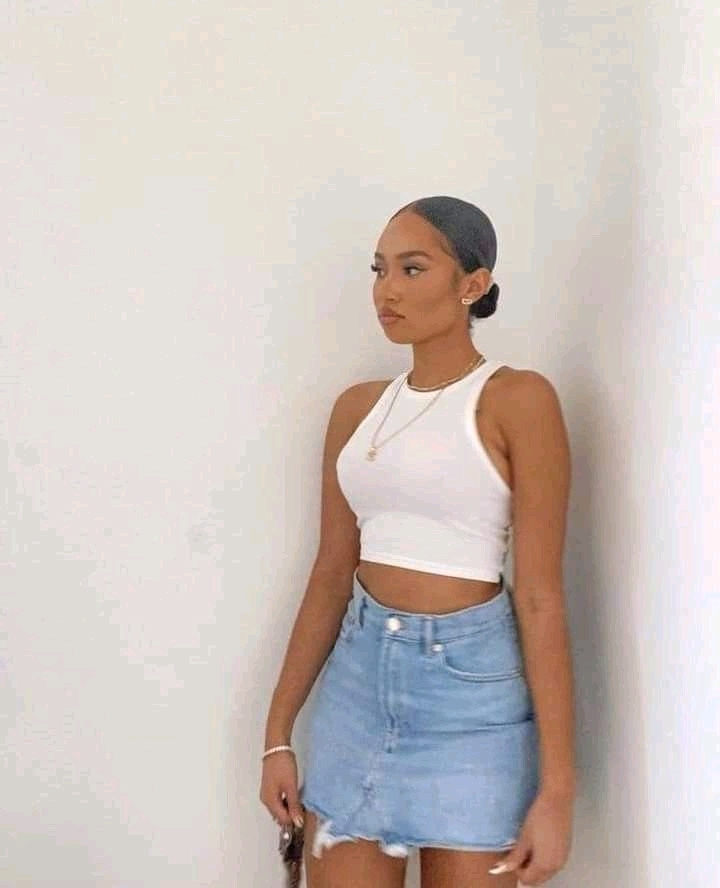 How To Style Your Mini Jeans Skirts And Look Fabulous. (Photos)