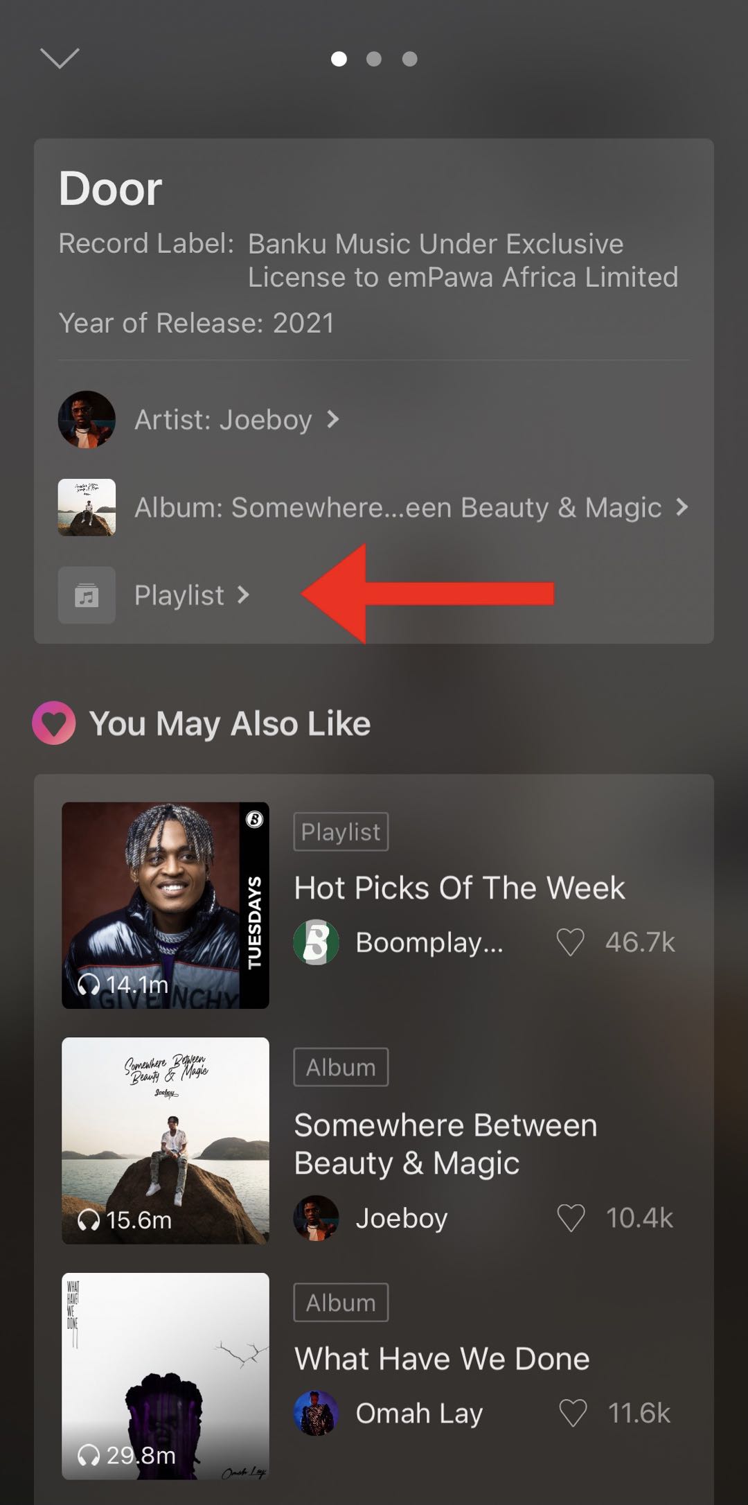 Find out which Boomplay playlist you are in!