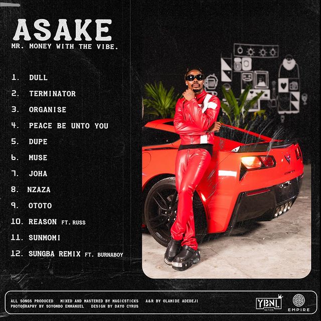  Asake Unveils Cover Art & Tracklist For Debut Studio Album