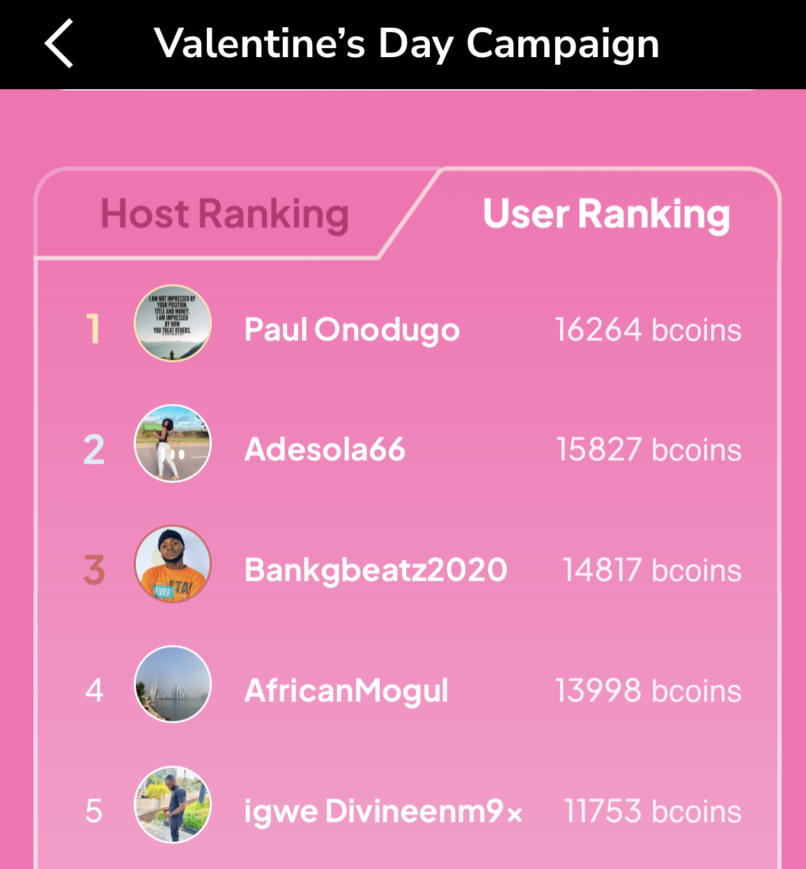  Congratulations to the winners of the Valentine's Day Campaign (02 .03-02.14).