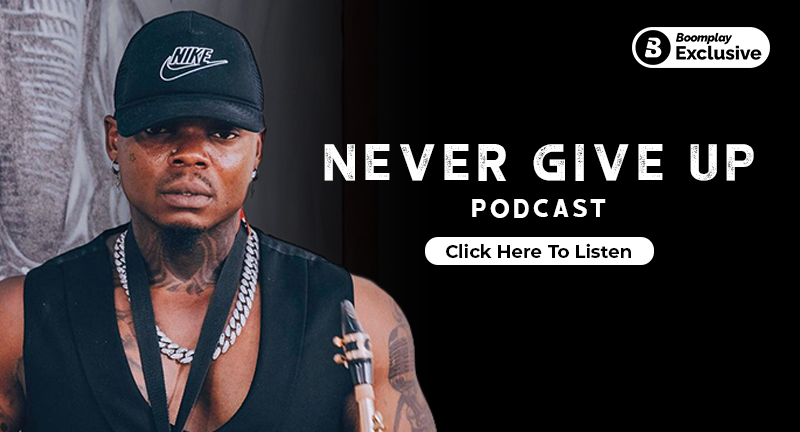 Harmonize brings on his new Podacast 'Never Give Up'