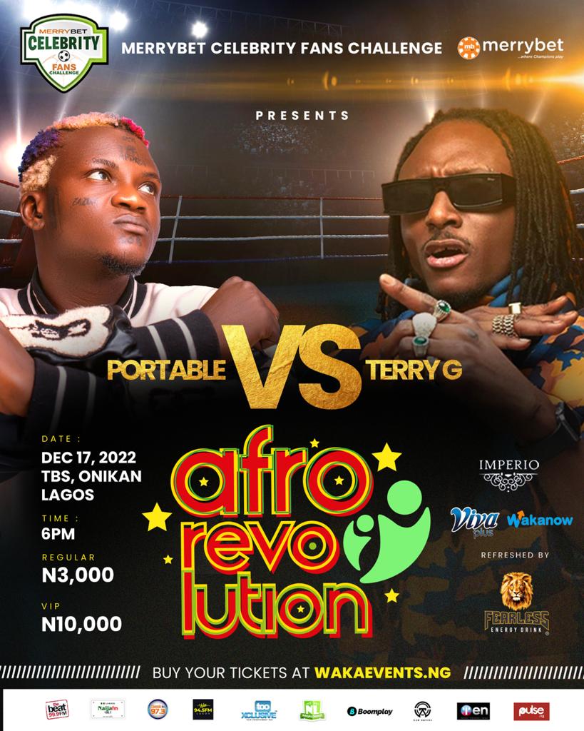 Portable & Terry G Set To Go Head To Head At Merrybet Celebrity Fans Challenge