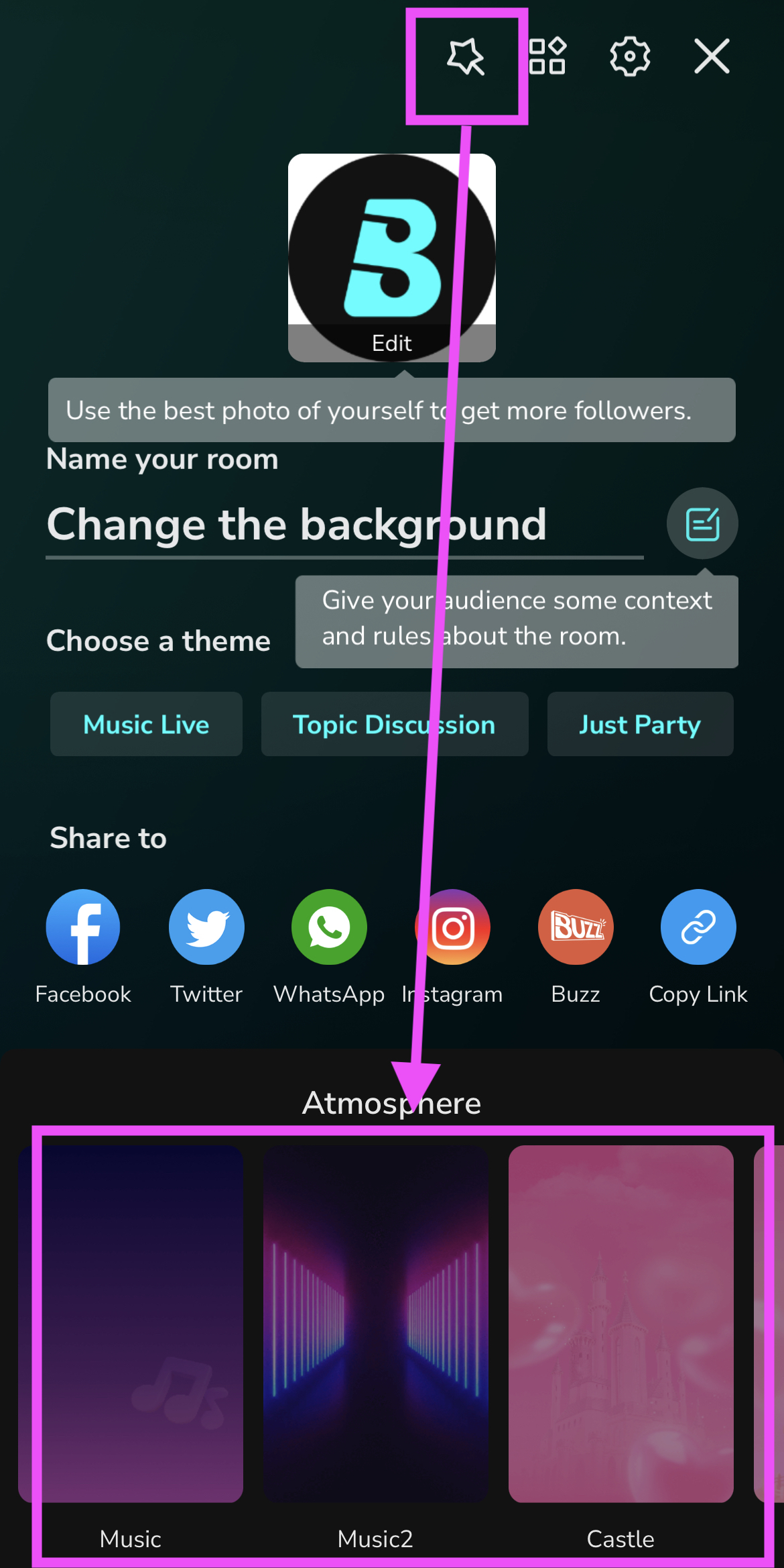 [BoomLive New Feature] Multiple Room Backgrounds!