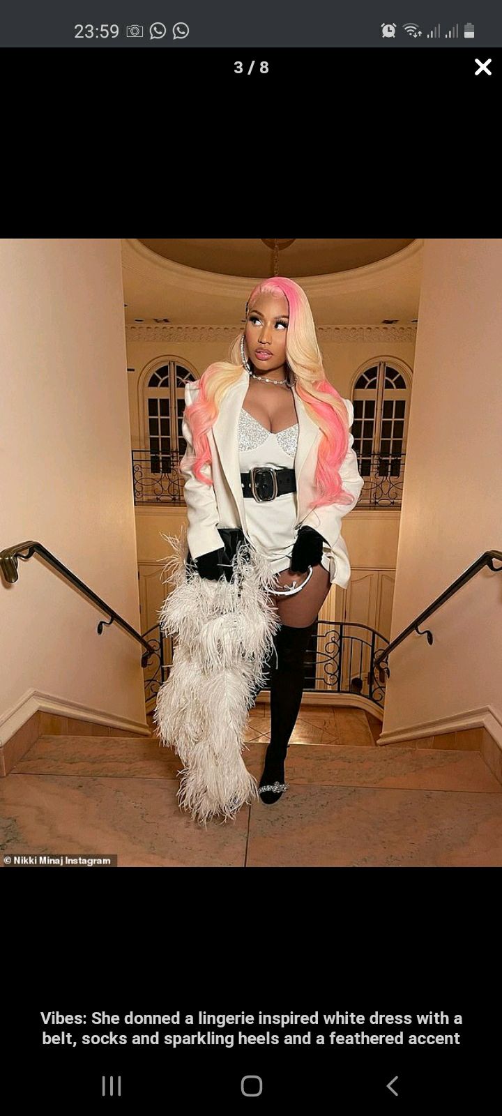 Nicki Minaj rocks two different racy looks as she poses up a storm with husband Kenneth