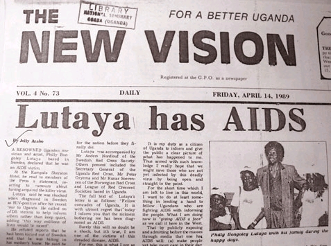 Philly Bongoley Lutaaya, The Brave Ugandan Artist Who Declared To The World That He Had AIDS