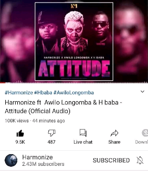 Harmonize breaks Diamond’s Record as Collabo with Awilo Longomba hits ...