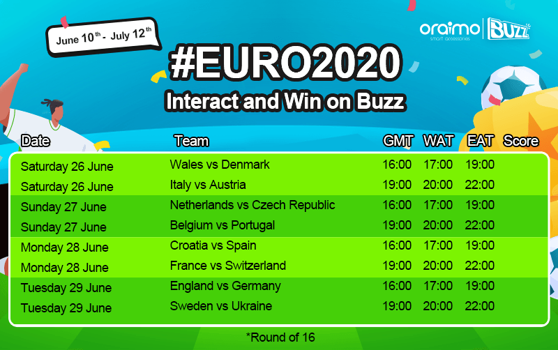 &apos;EURO2020 on Buzz: Catch Up, Interact and Win