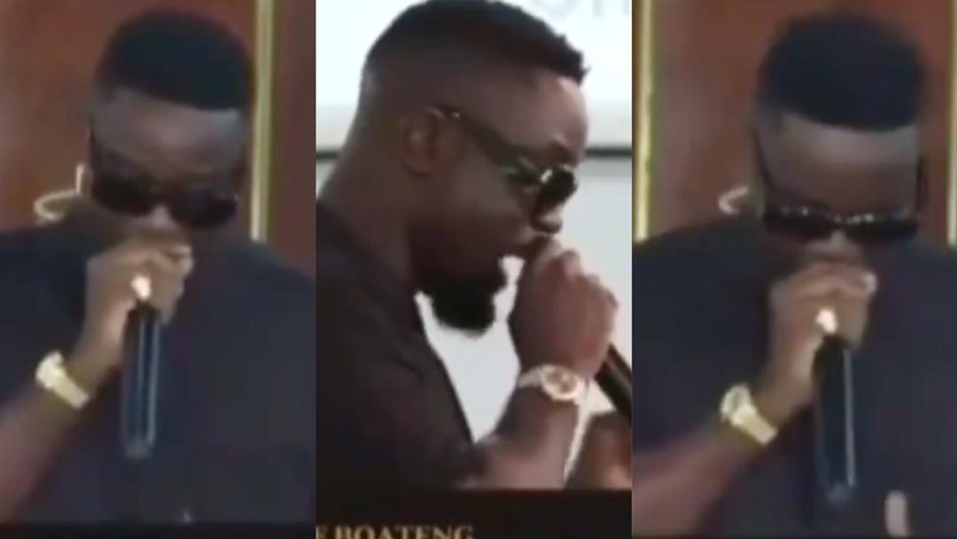 Sarkodie Spins His Tribute Into A Rap Performance at Gabby Otchere-Darko’s Father's Funeral 