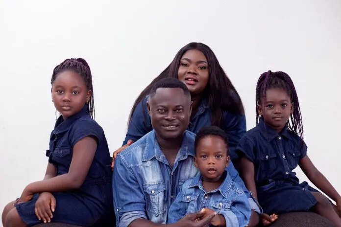 See 5 Beautiful Pictures Of Odartey Lamptey With New Wife And 3 Lovely Children