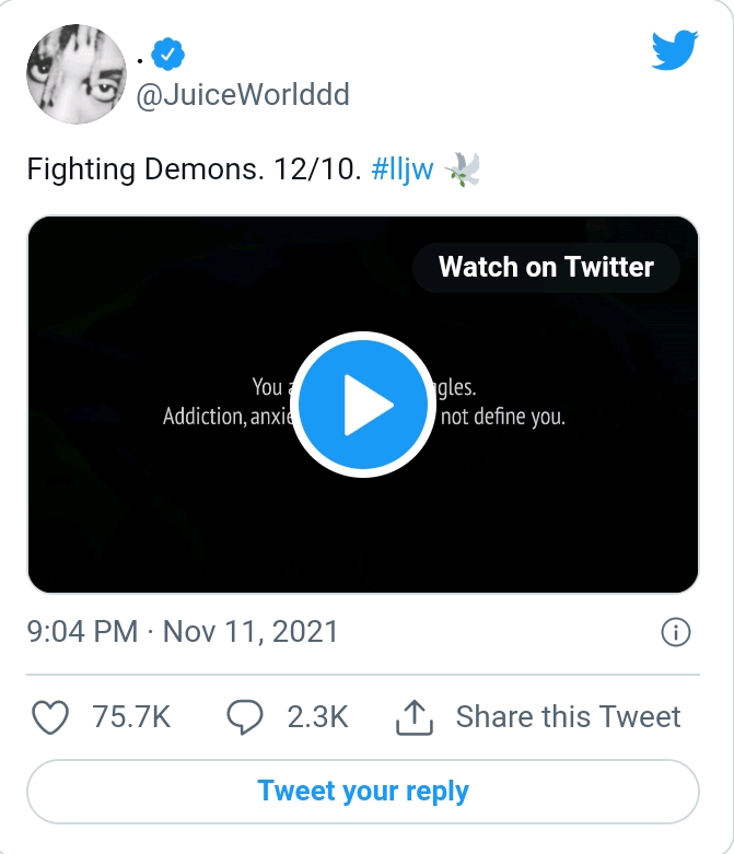 Posthumous Juice WRLD Album Fighting Demons Shares Lead Single Already  Dead: Stream