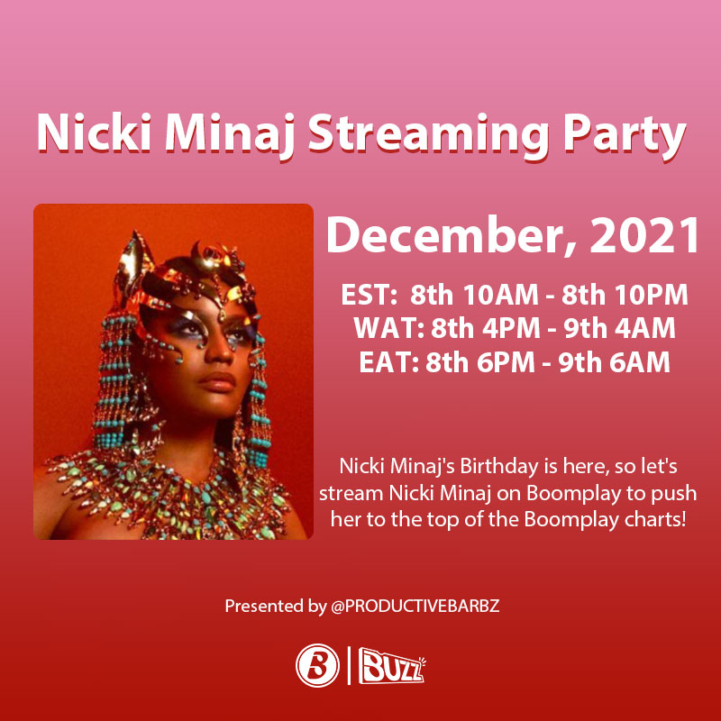 Nicki Minaj Streaming Party Is Here!