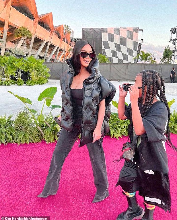 Kim Kardashian & Kanye West reunite at Virgil Abloh's tribute as
