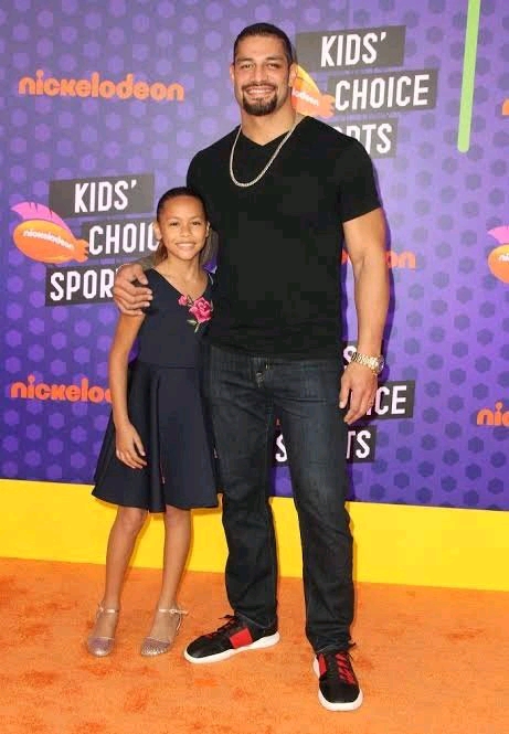 Like Father Like Daughter - Checkout Lovely Photos of Roman Reigns and Her Daughter