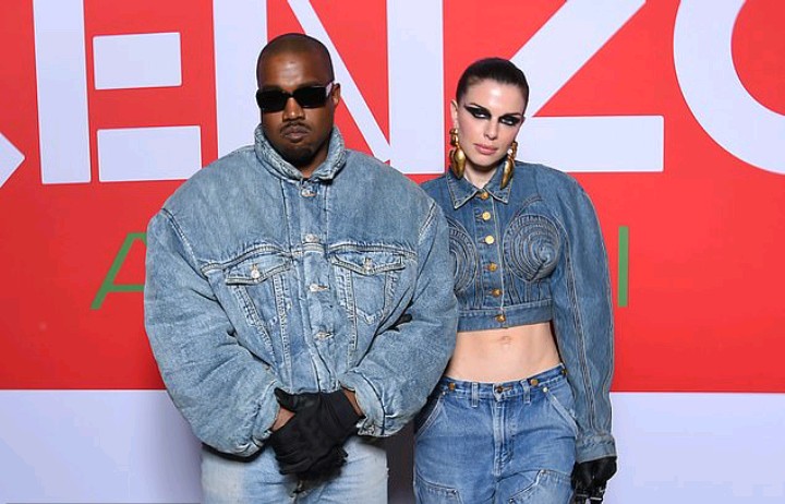 Kanye West and his new girlfriend Julia Fox made their sizzling red carpet  debut on Sunday