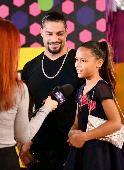 Like Father Like Daughter - Checkout Lovely Photos of Roman Reigns and Her Daughter